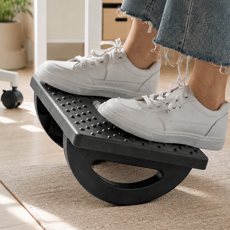 Reflexology Foot Roller - Reposapiés Portátil con Rodillos de Masaje,