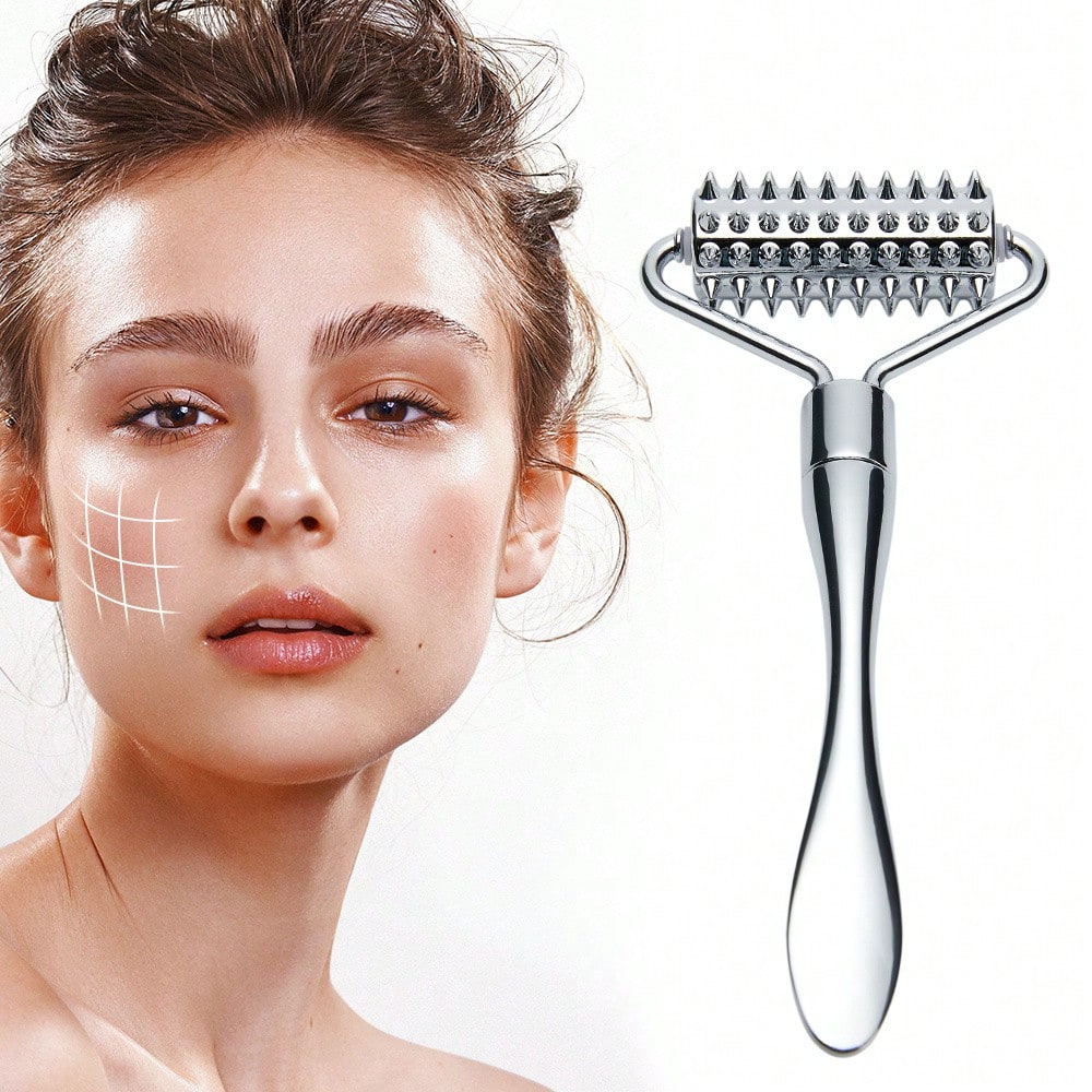 Reflexology Foot Roller - Rodillo de masaje Facial de acero