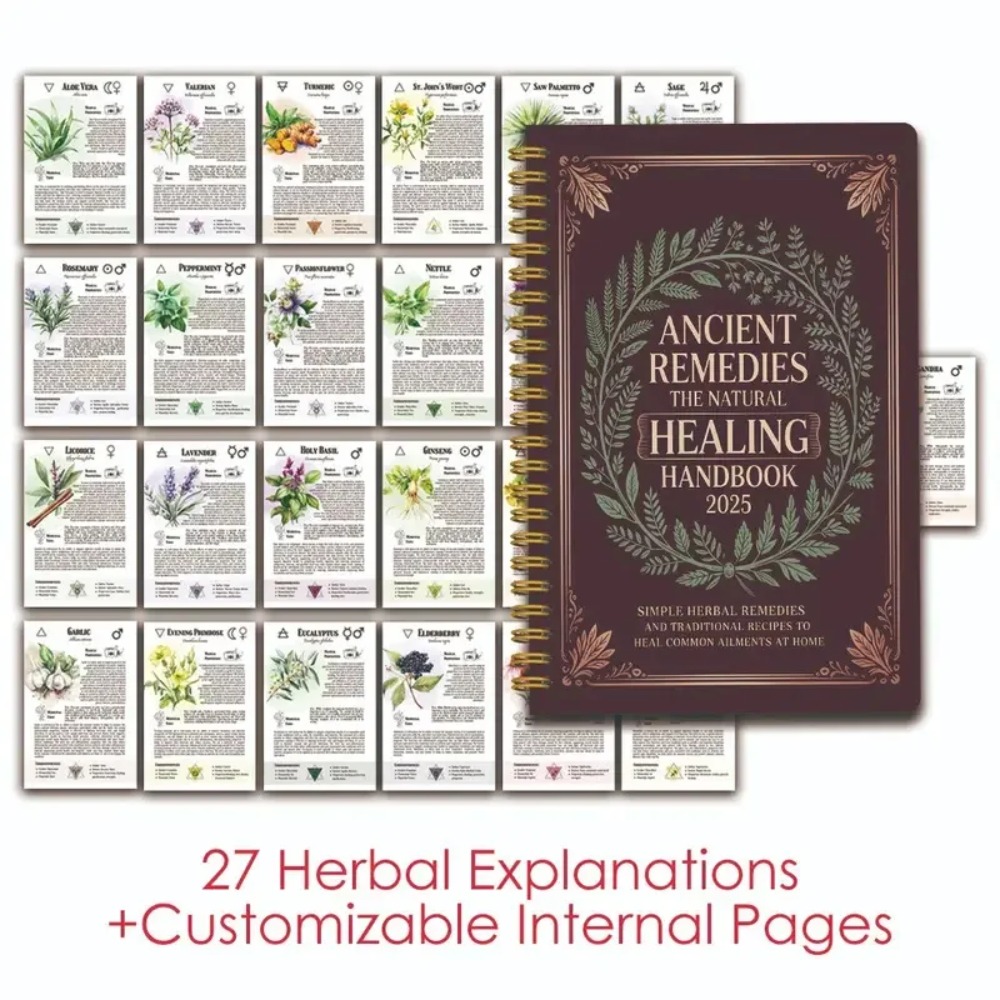 Holistic Health & Wellness - Manual de curación natural, guía encuadernada
