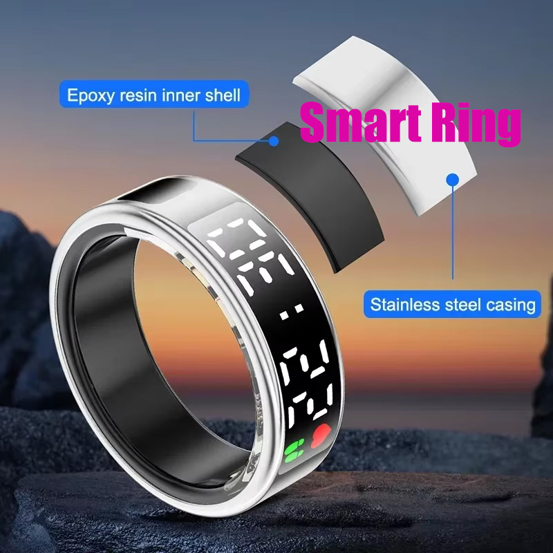 Blood Oxygen Monitor - Anillo inteligente para dormir y Fitness,
