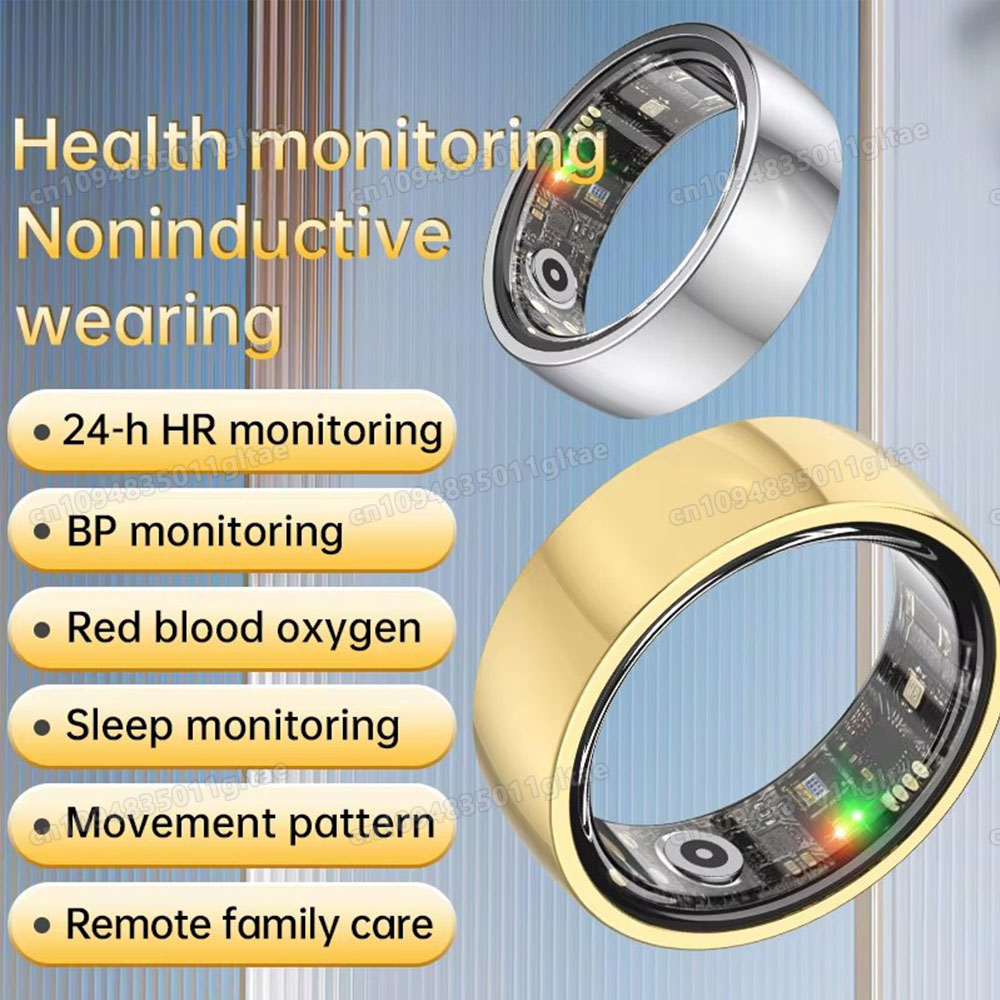 Blood Oxygen Monitor - Nuevo Anillo Inteligente 5ATM con GPS,