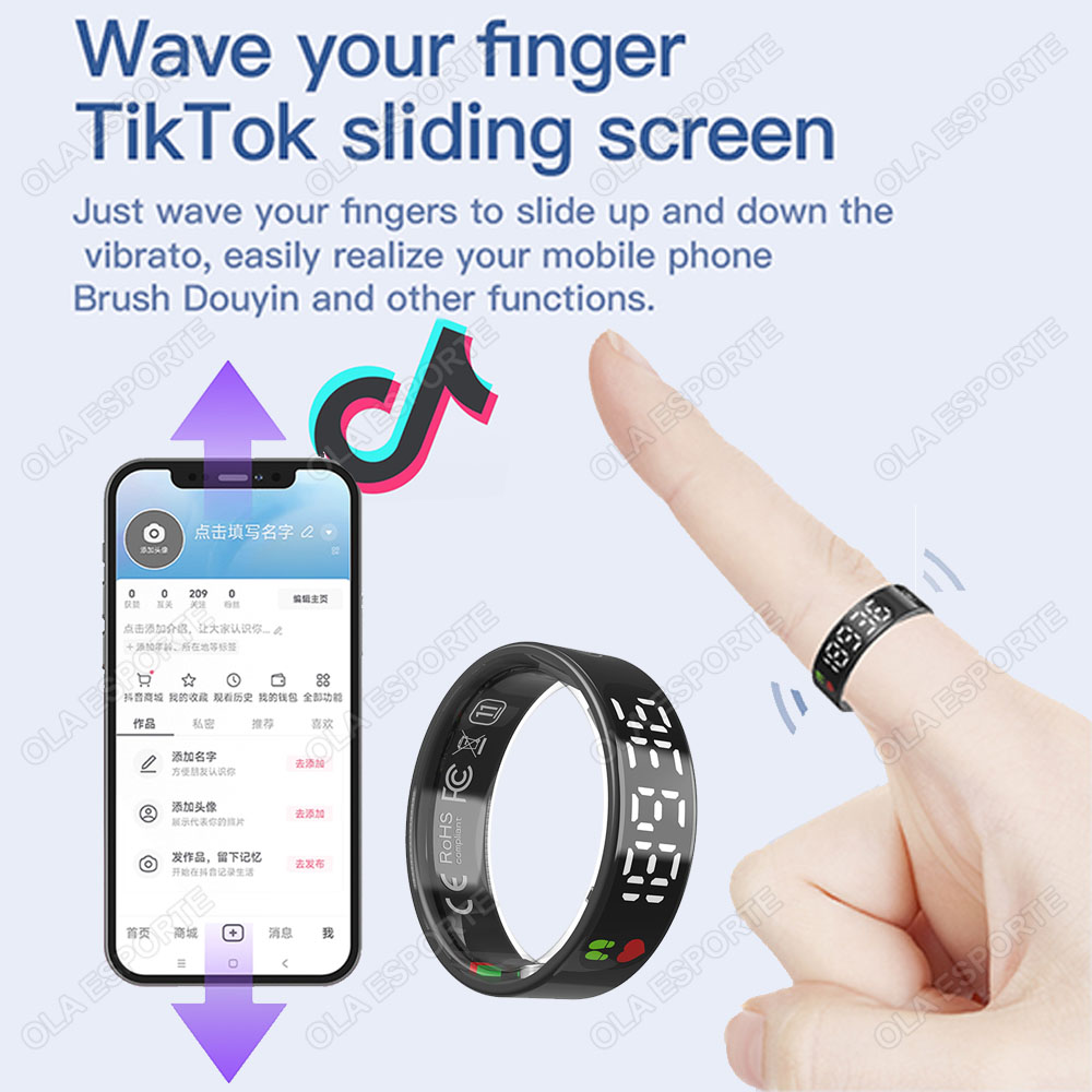 Anillo inteligente SR08 con ca - Blood Oxygen Monitor reseña y precio