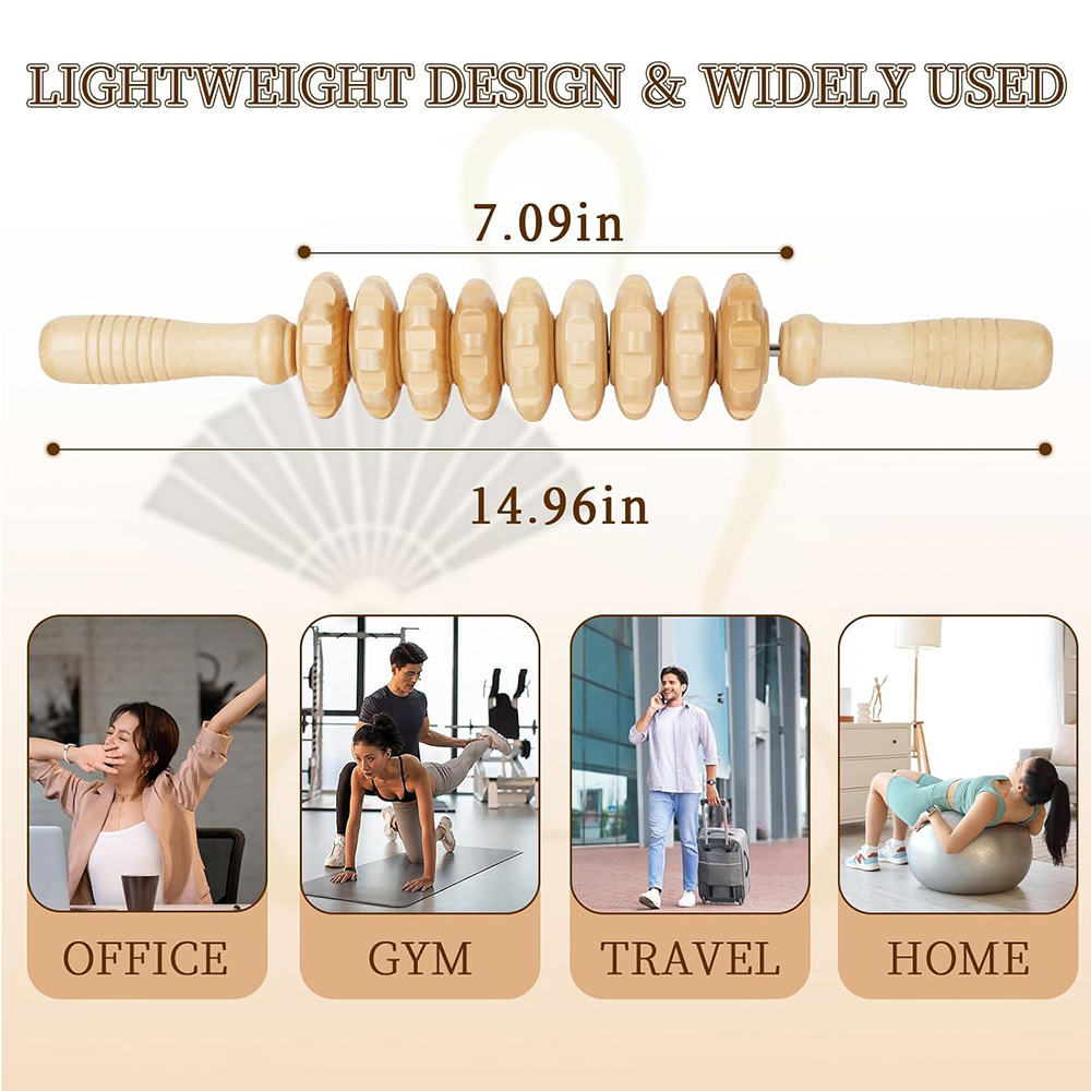 Rodillo masajeador de madera d - Reflexology Foot Roller reseña y precio