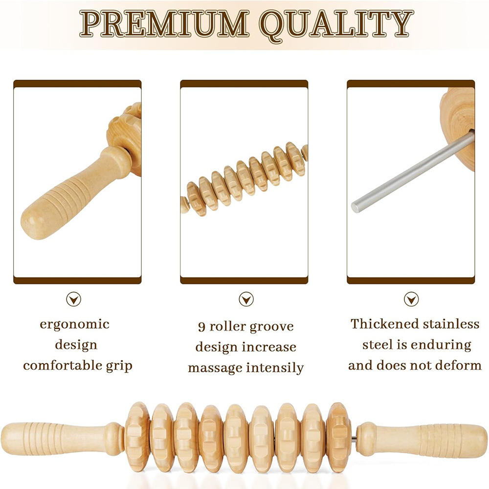 Rodillo masajeador de madera d - Reflexology Foot Roller reseña y precio