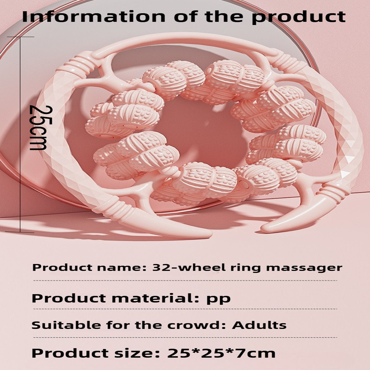 Masajeador circular de 32 rodi - Reflexology Foot Roller reseña y precio