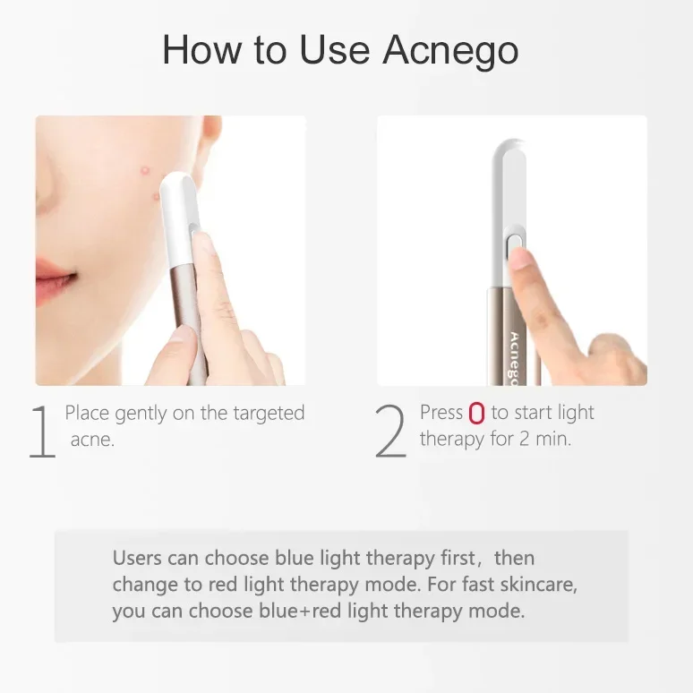 Lápiz de Terapia de Luz LED Po - Acne Light Therapy Pen reseña y precio