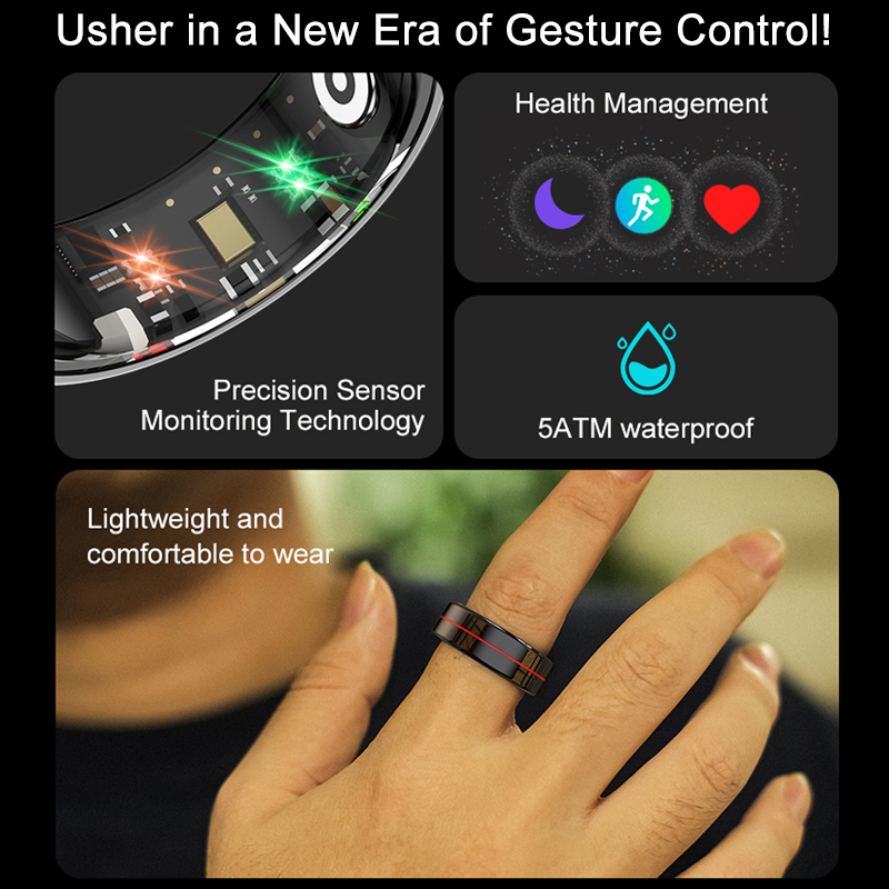Anillo Inteligente con Estuche - Blood Oxygen Monitor reseña y precio