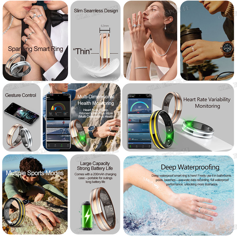 Nuevo Anillo Inteligente Delga - Blood Oxygen Monitor reseña y precio