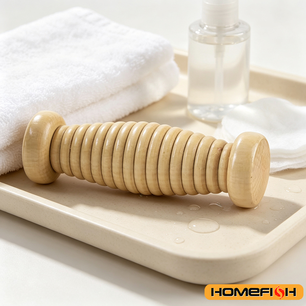 Masajeador de Madera para Espa - Reflexology Foot Roller reseña y precio