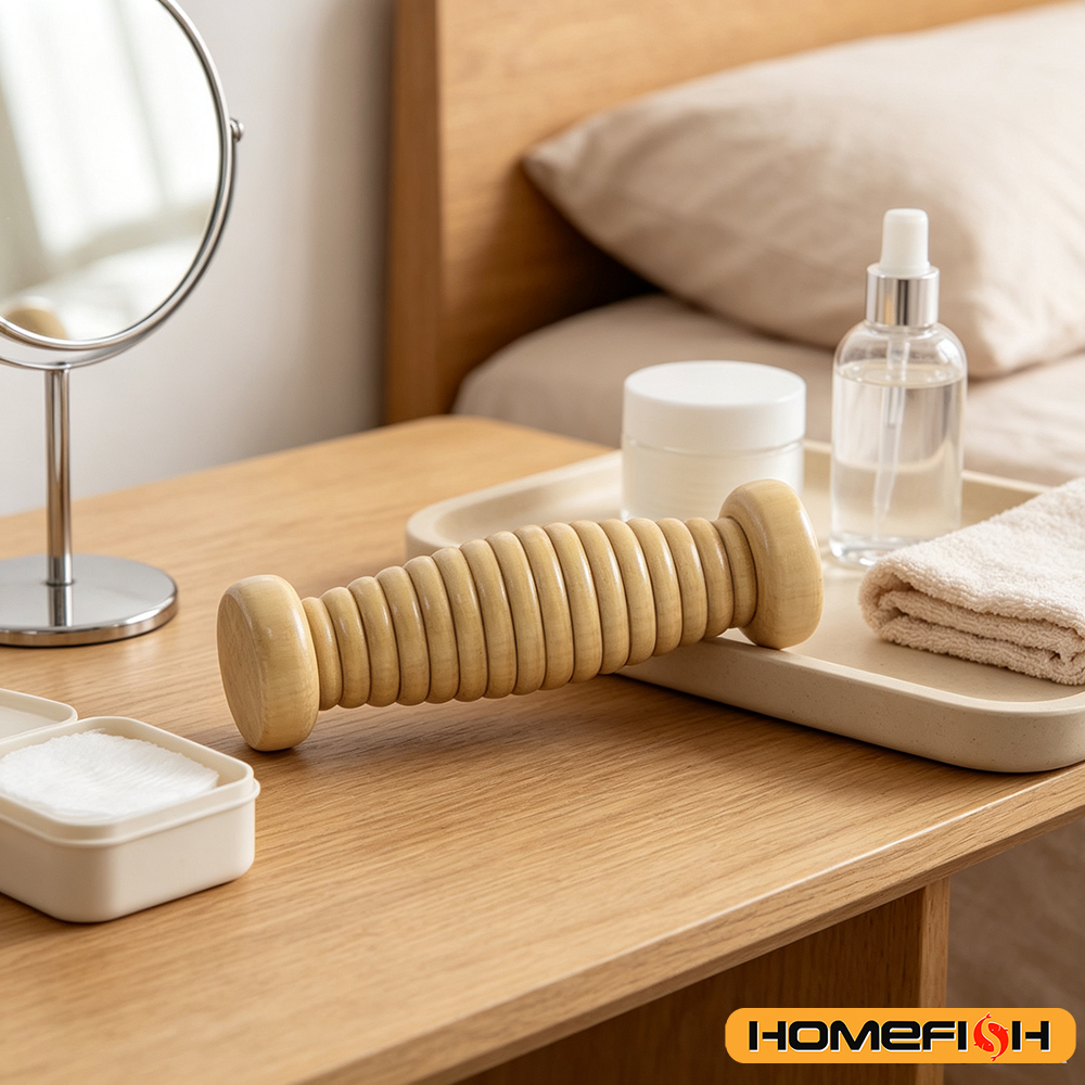 Masajeador de Madera para Espa - Reflexology Foot Roller reseña y precio